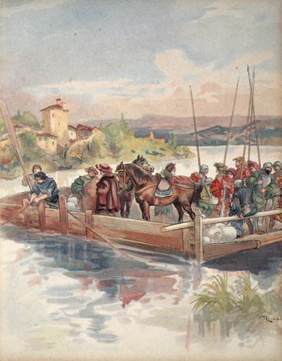 Fuga dei Borboni, illustrazione da 